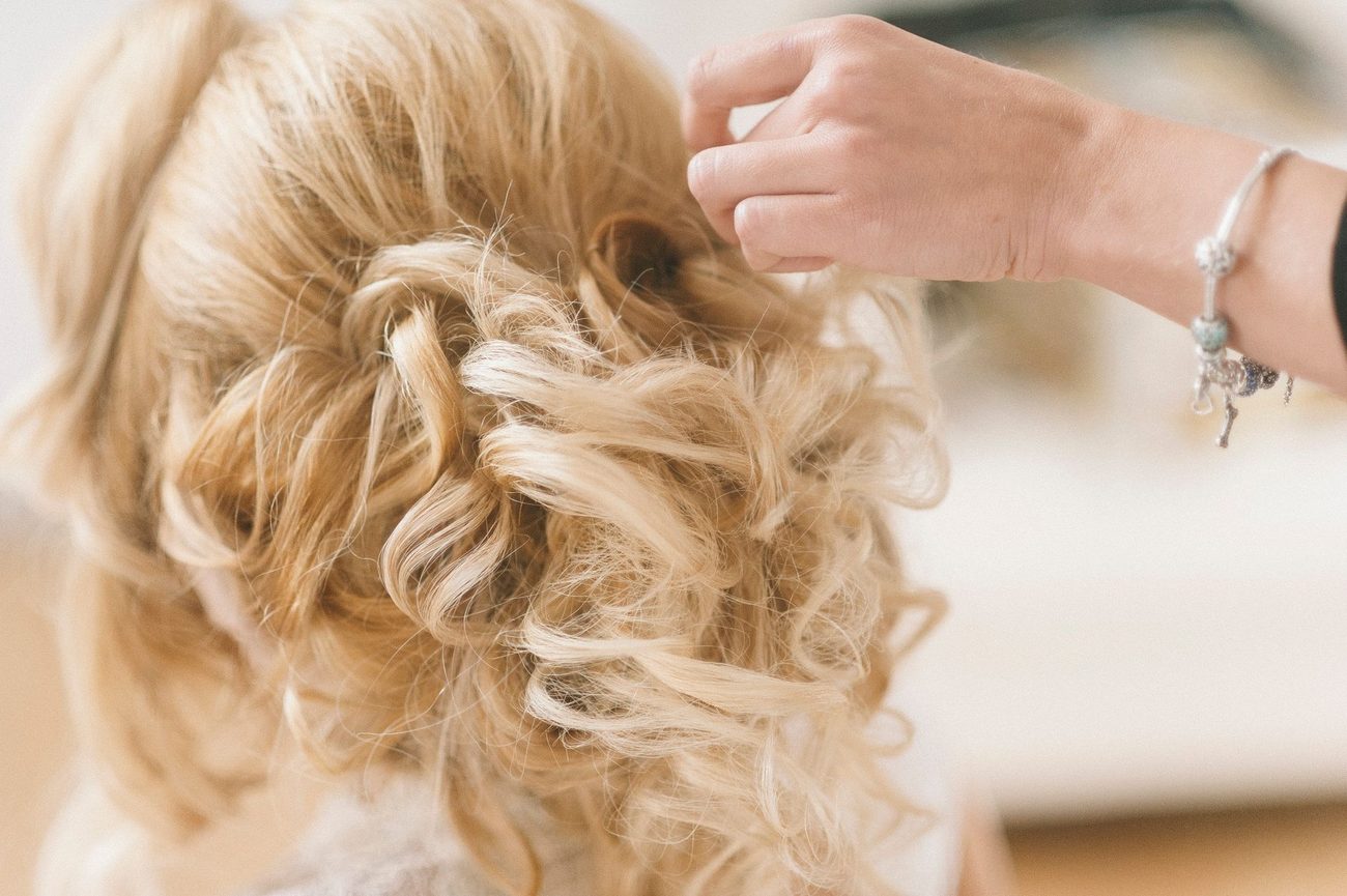 Updo styling